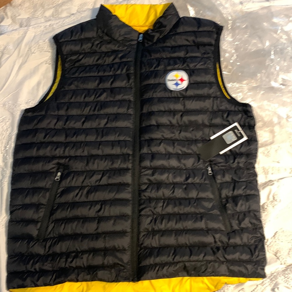 Official licensed NFL Steelers puffy vest